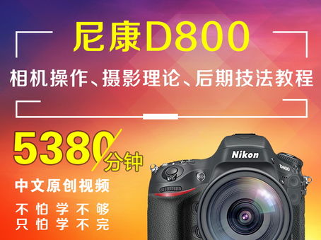 尼康D800相机操作、摄影理论、后期技法教程
